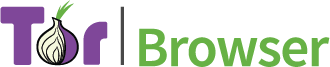 Tor Browser logo with purple Tor lettering, an onion icon, and green Browser text.