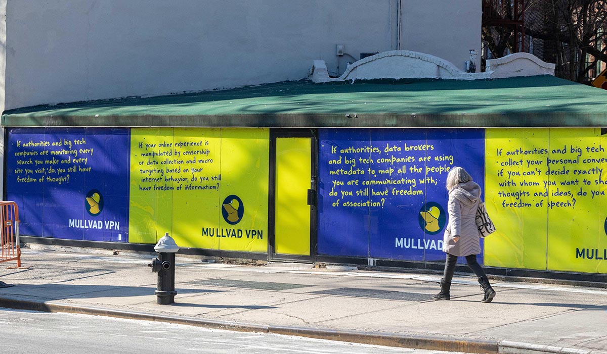 Mullvad VPN ads: If authorities and big tech monitor you, do you still have freedom of thought, information, association, and speech?