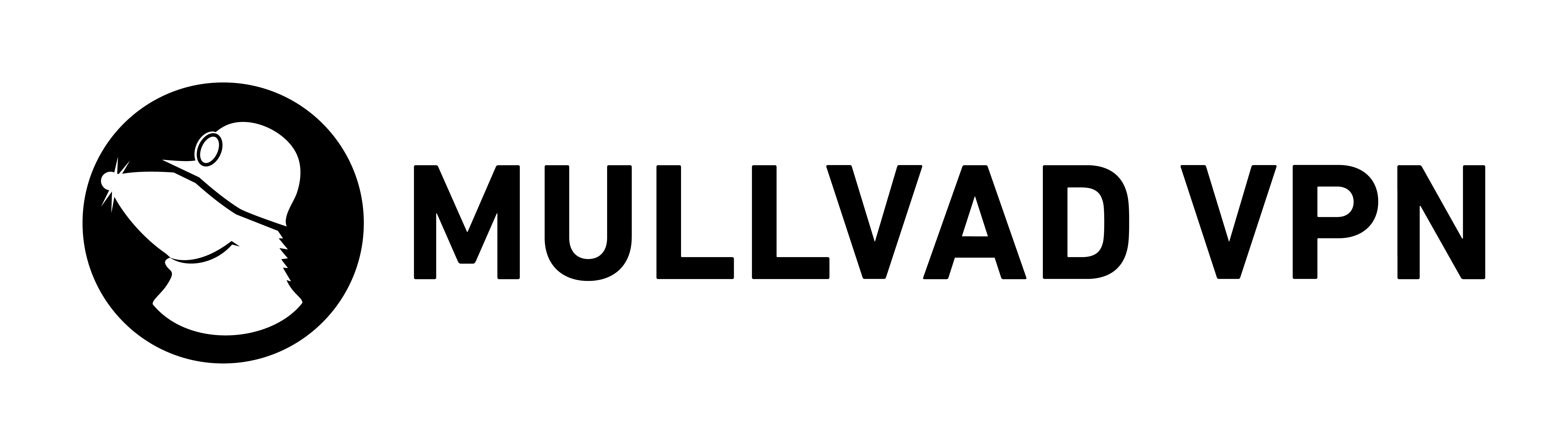 Mullvad VPN Logo BW positive