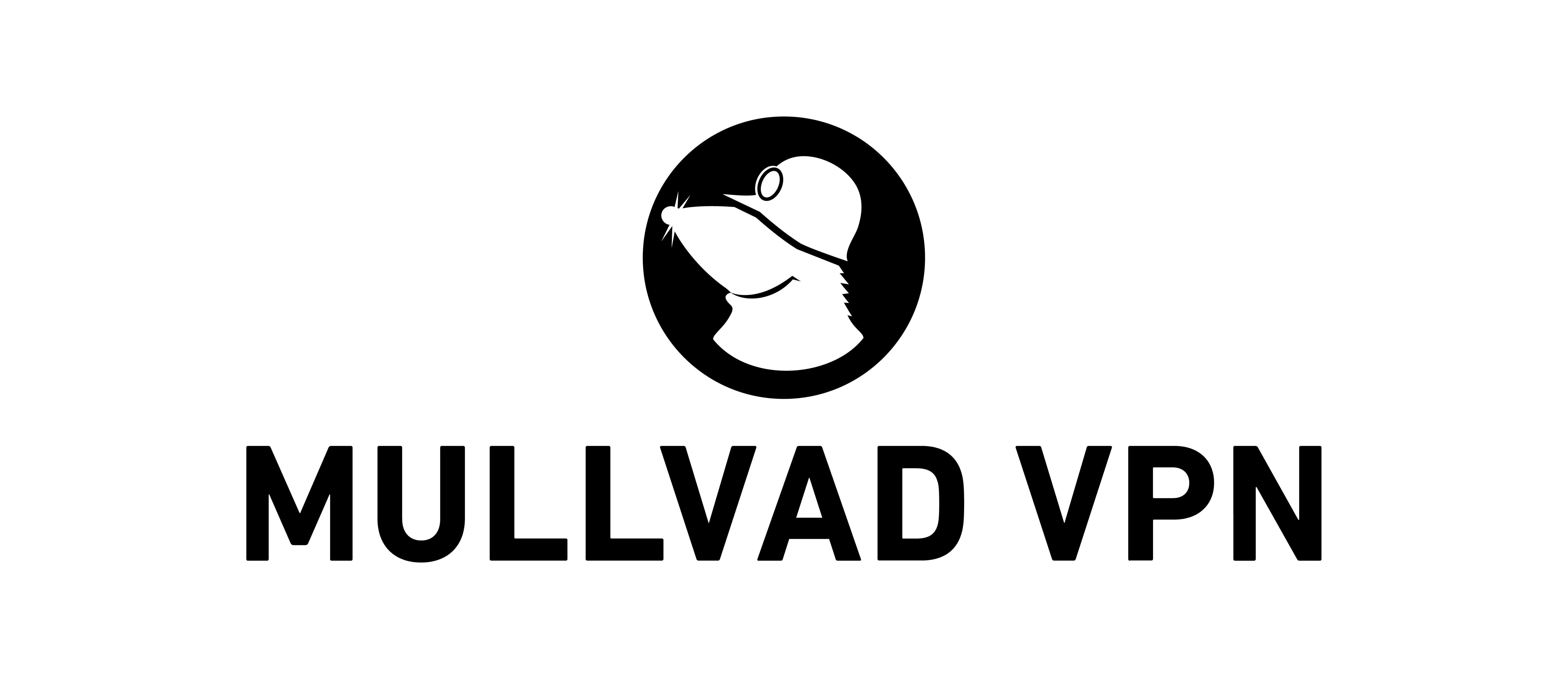 Mullvad VPN Logo BW positive